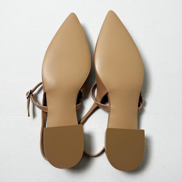 New in Box Steve Madden Christyy Tan Slingback Block Heel Pumps Women’s Size 8.5 - Picture 6 of 8